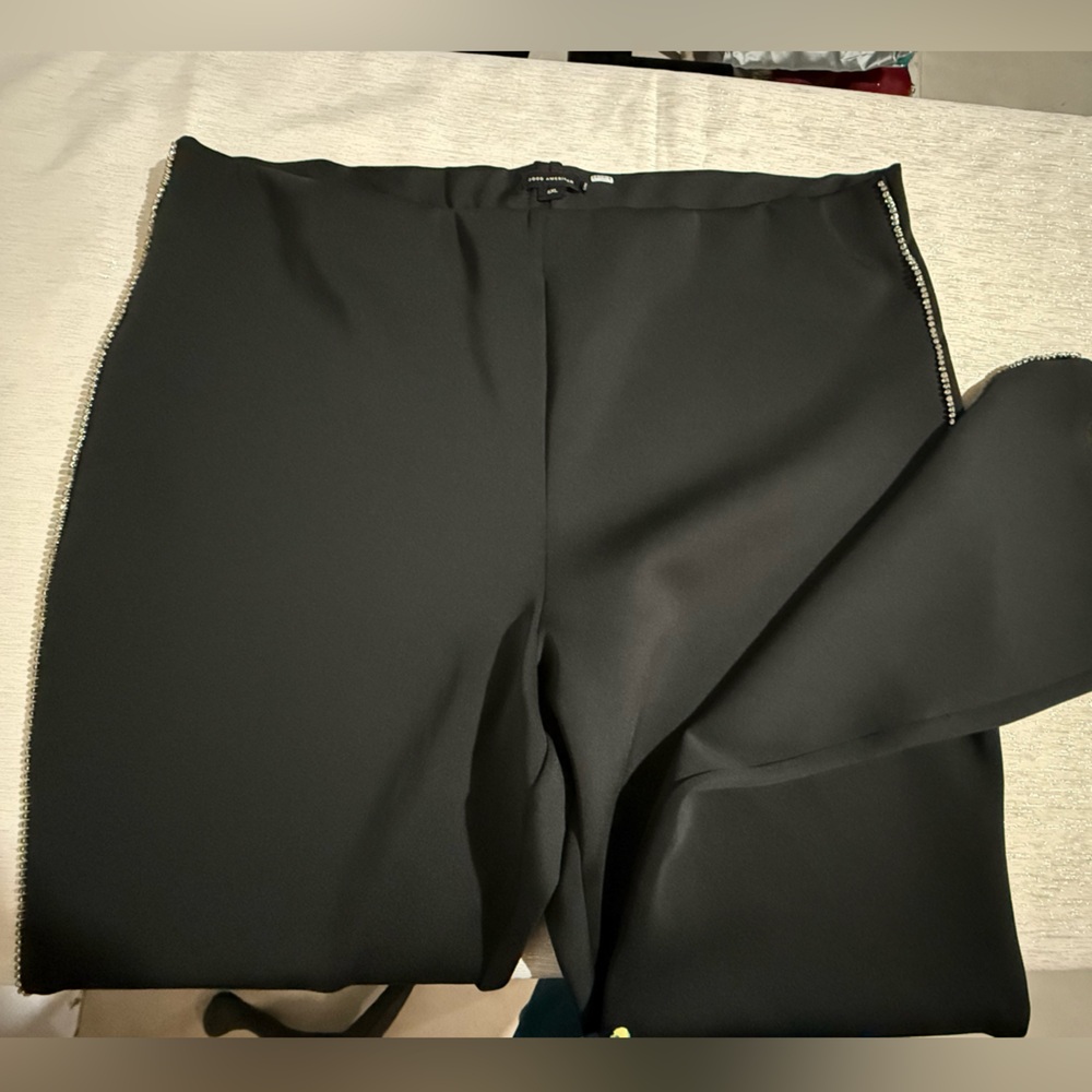 Good American Black Wide Leg Pants